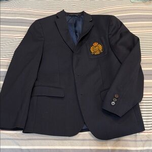 Lauren Ralph Lauren Navy Blazer with Gold Crest